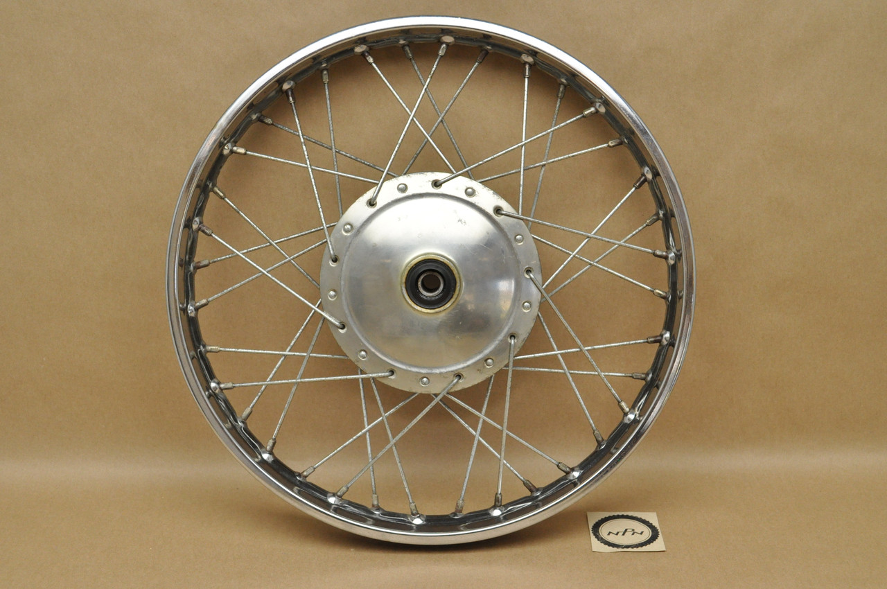 Vtg OEM Honda CL125 A SS125 A Front Wheel Rim Hub Spoke Assembly 44701-243-000