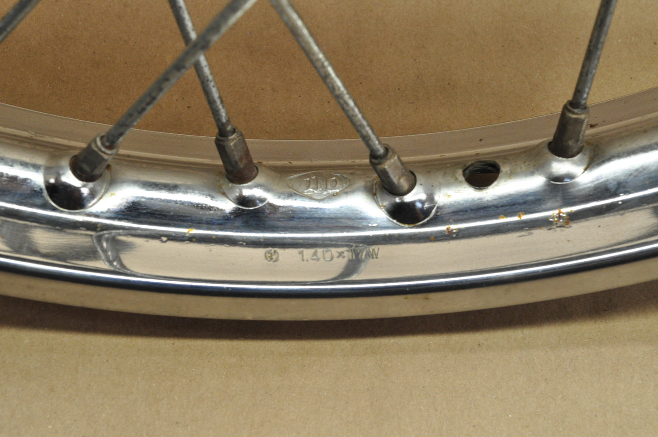 Vtg OEM Honda CL125 A SS125 A Front Wheel Rim Hub Spoke Assembly 44701-243-000