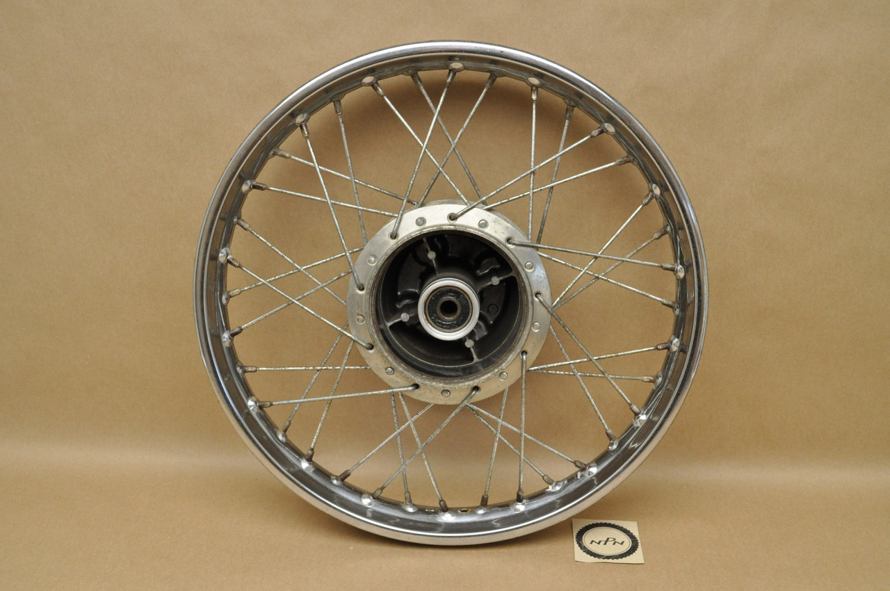 Vtg OEM Honda CL125 A SS125 A Rear Wheel Rim Hub Spoke Assembly 42701-243-000