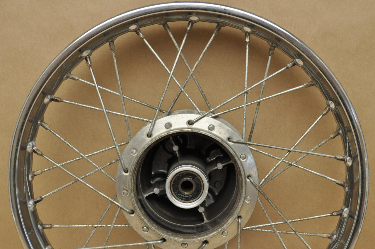 Vtg OEM Honda CL125 A SS125 A Rear Wheel Rim Hub Spoke Assembly 42701-243-000