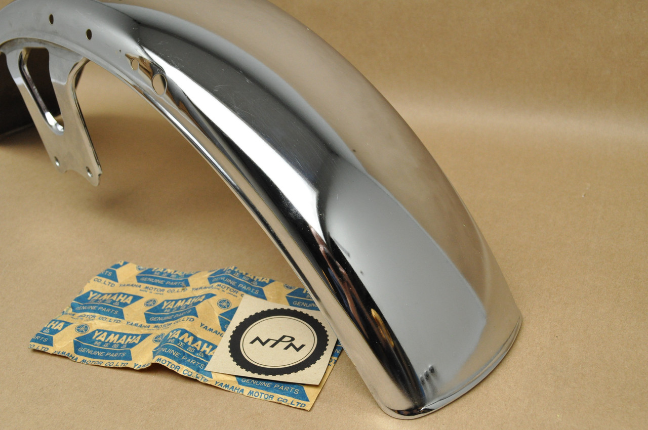 NOS Yamaha 1977-79 XS750 1980-81 XS850 Chrome Front Fender Mud Guard 1J7-21510-00-93