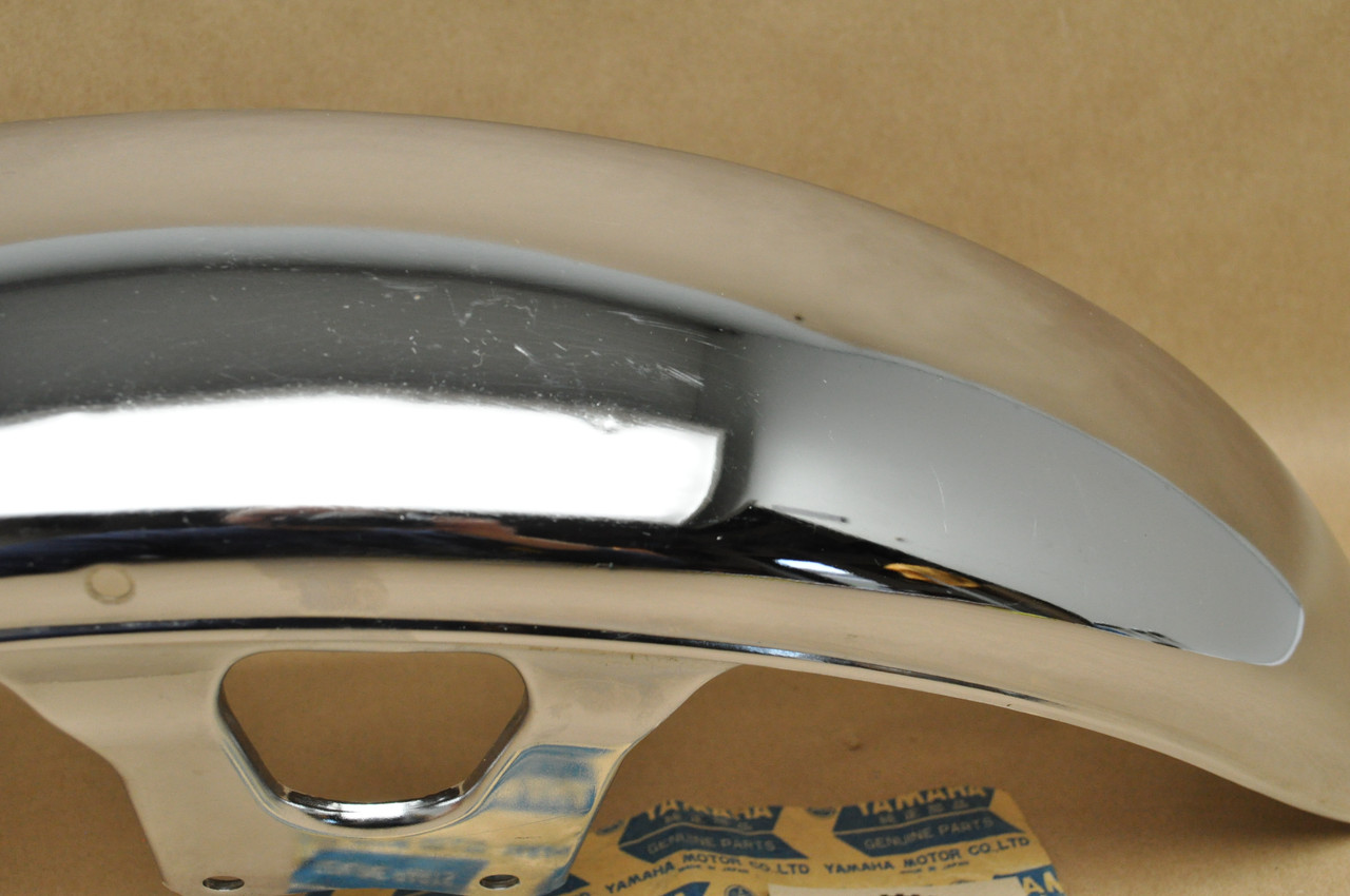 NOS Yamaha 1977-79 XS750 1980-81 XS850 Chrome Front Fender Mud Guard 1J7-21510-00-93