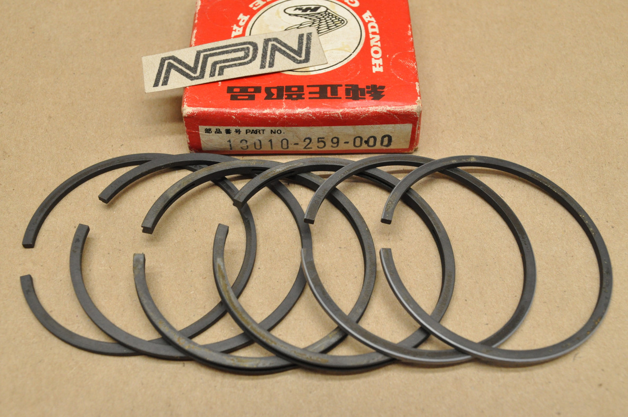 NOS Honda CA72 Piston Ring Set for 2 Pistons= 6 Rings Standard Size 13010-259-000