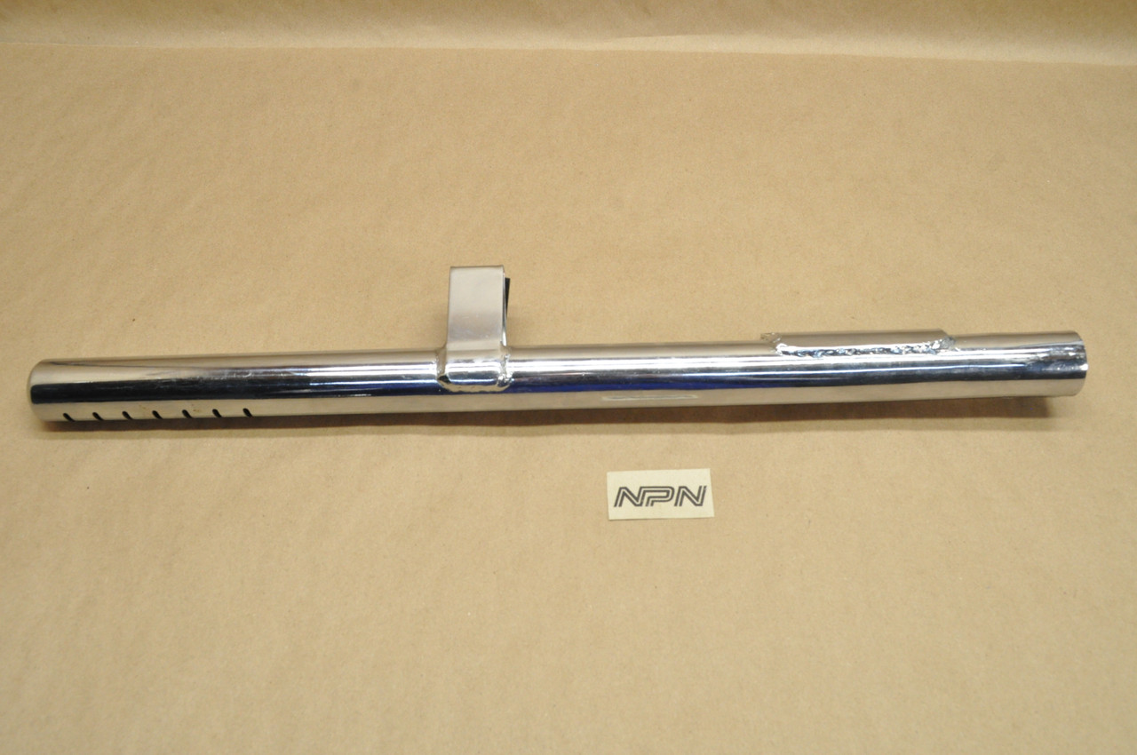 Vtg OEM Honda C100 C102 CA105 T C105T EARLY FLUTED Muffler Exhaust Pipe