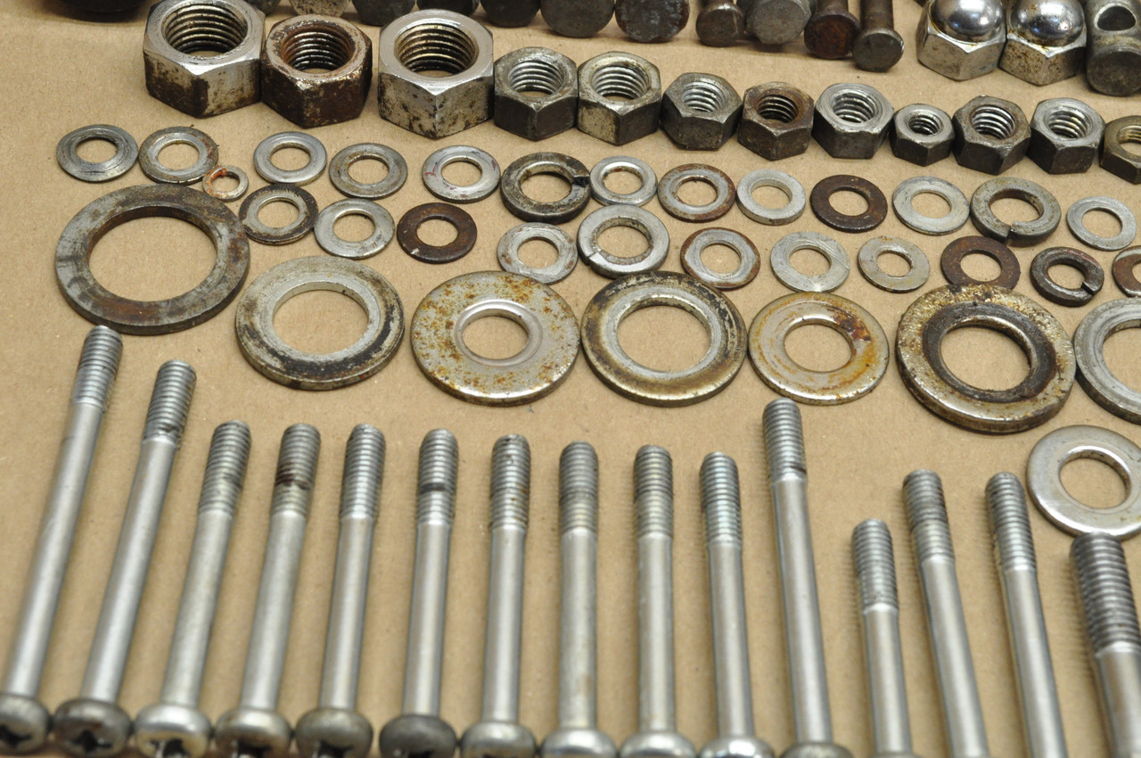 Vtg OEM Honda CL125 A Screw Bolt Washer Nut Spring Knob Hardware Lot