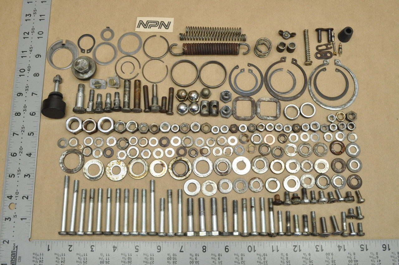 Vtg OEM Honda CL125 A Screw Bolt Washer Nut Spring Knob Hardware Lot