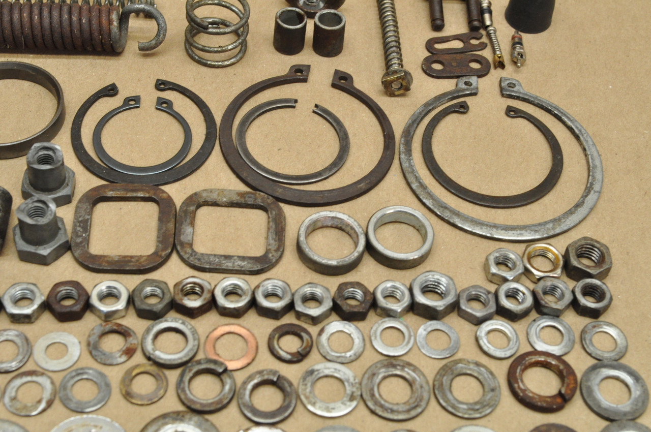 Vtg OEM Honda CL125 A Screw Bolt Washer Nut Spring Knob Hardware Lot