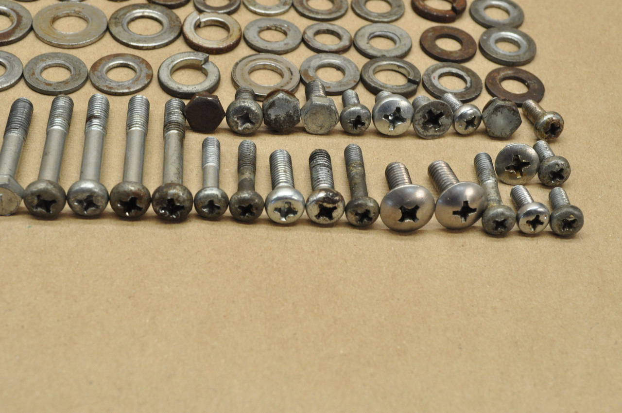 Vtg OEM Honda CL125 A Screw Bolt Washer Nut Spring Knob Hardware Lot