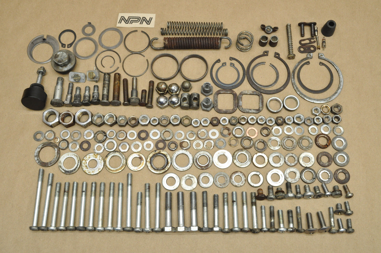 Vtg OEM Honda CL125 A Screw Bolt Washer Nut Spring Knob Hardware Lot