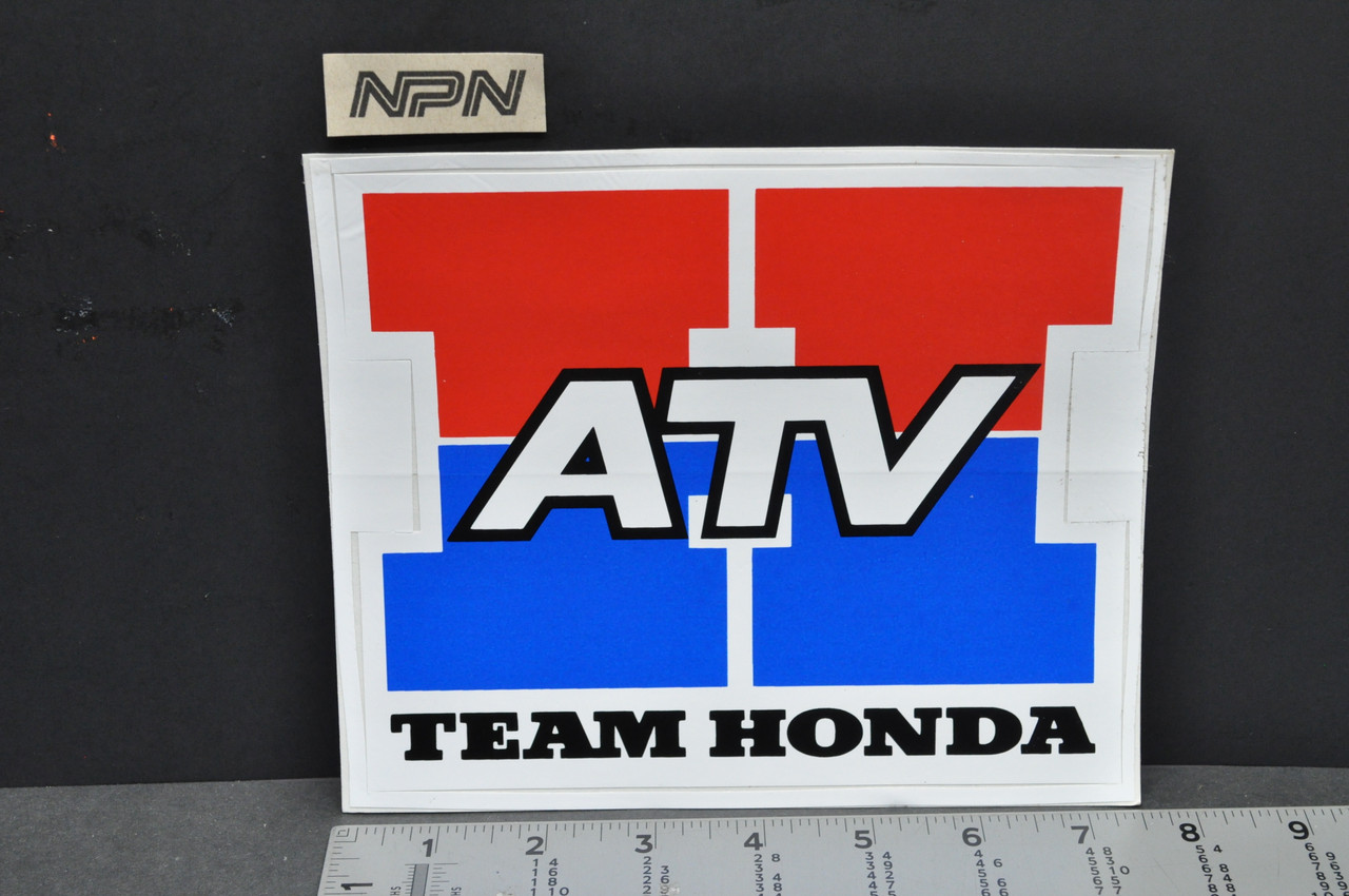 VTG Team Honda ATV Four Wheeler Decal Large Sticker TRX250 R TRX300 EX TRX450 R
