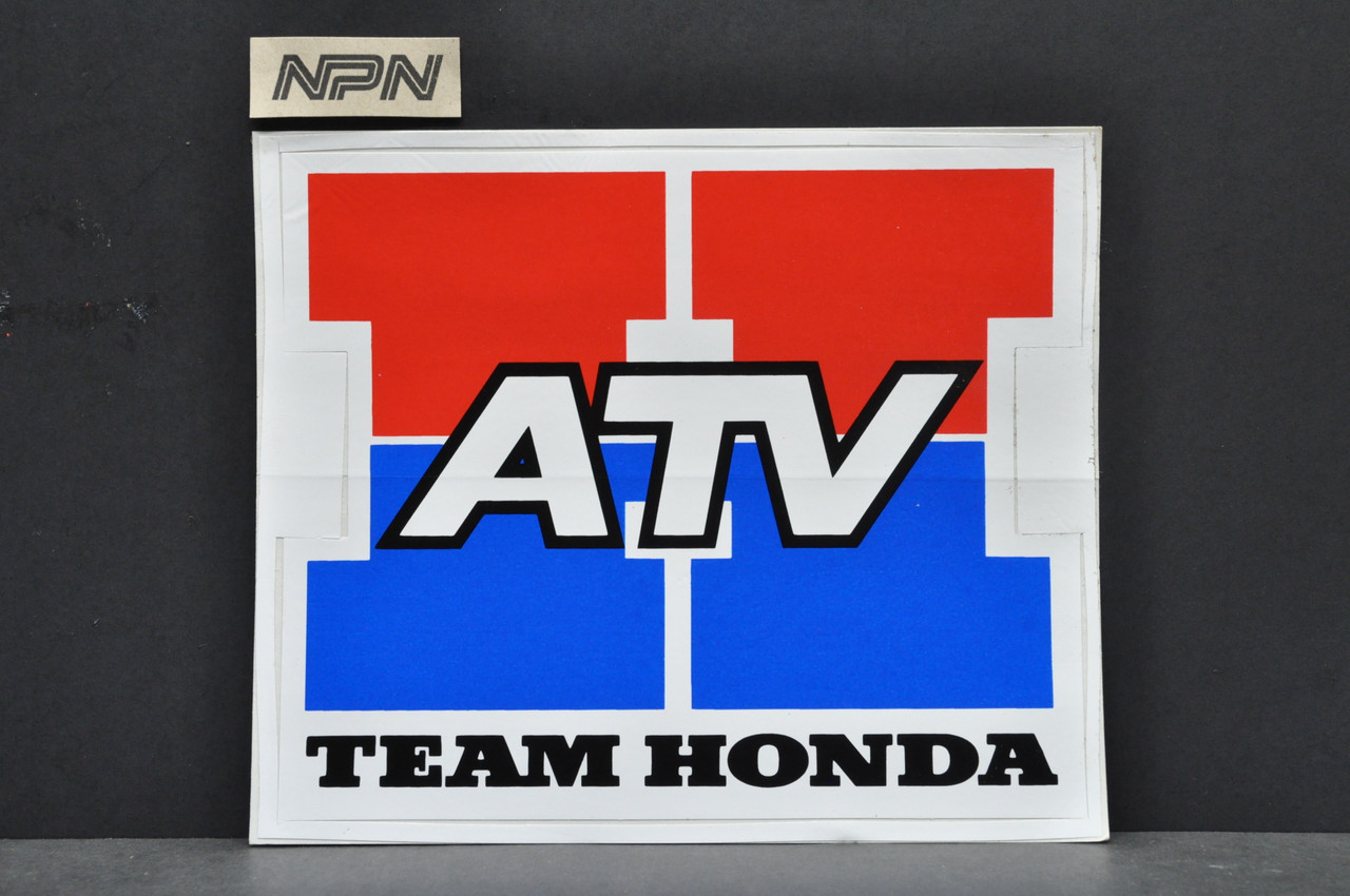 VTG Team Honda ATV Four Wheeler Decal Large Sticker TRX250 R TRX300 EX TRX450 R