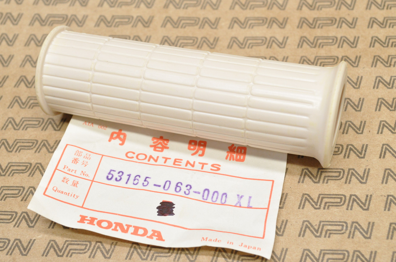 NOS Honda PC50 Z50 A White Right Handlebar Throttle Grip 53165-063-000 XL