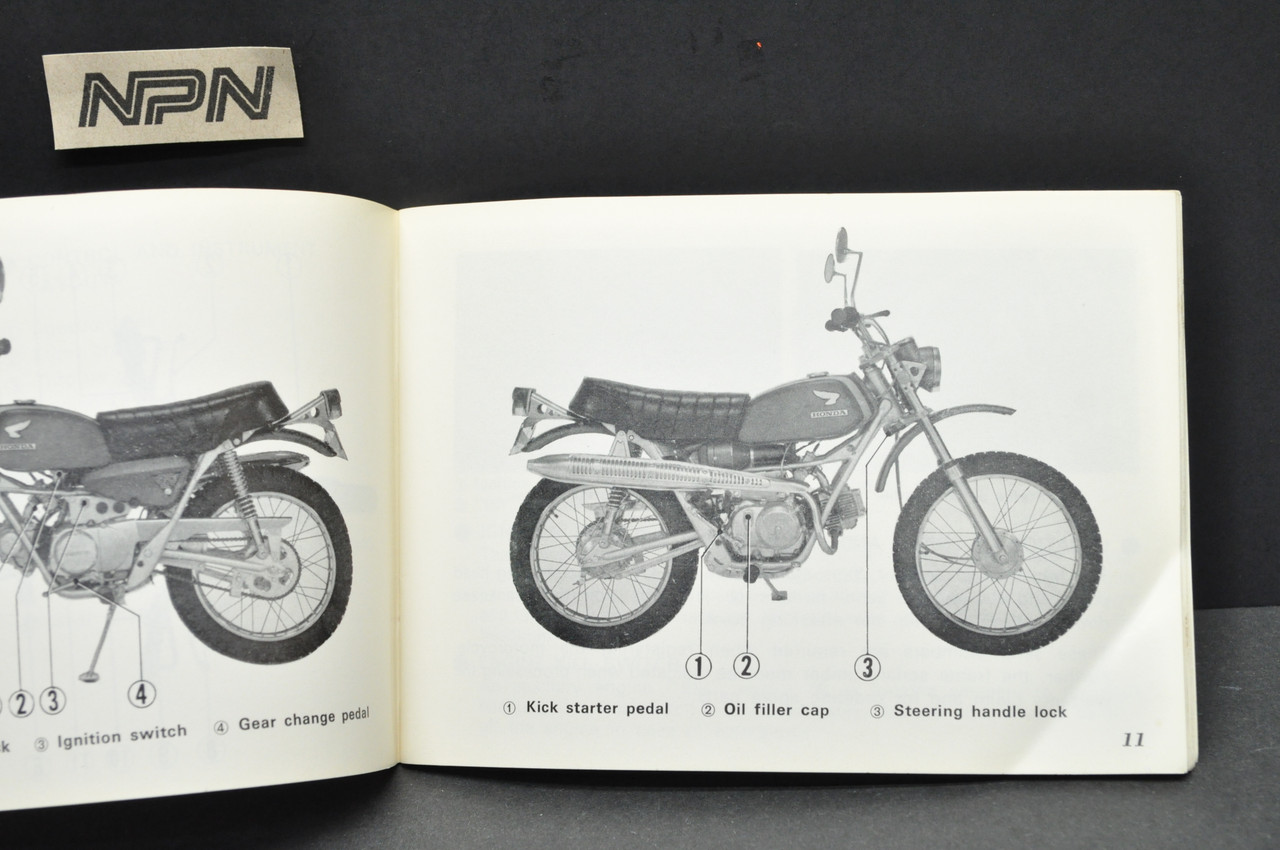Vintage 1969 Honda SL90 Motorcycle Owners Manual OEM Original Japan