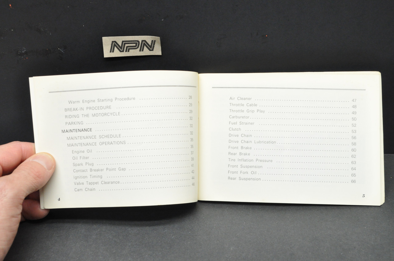 Vintage 1970 Honda CB350 K2 Motorcycle Owners Manual OEM Original Japan READ