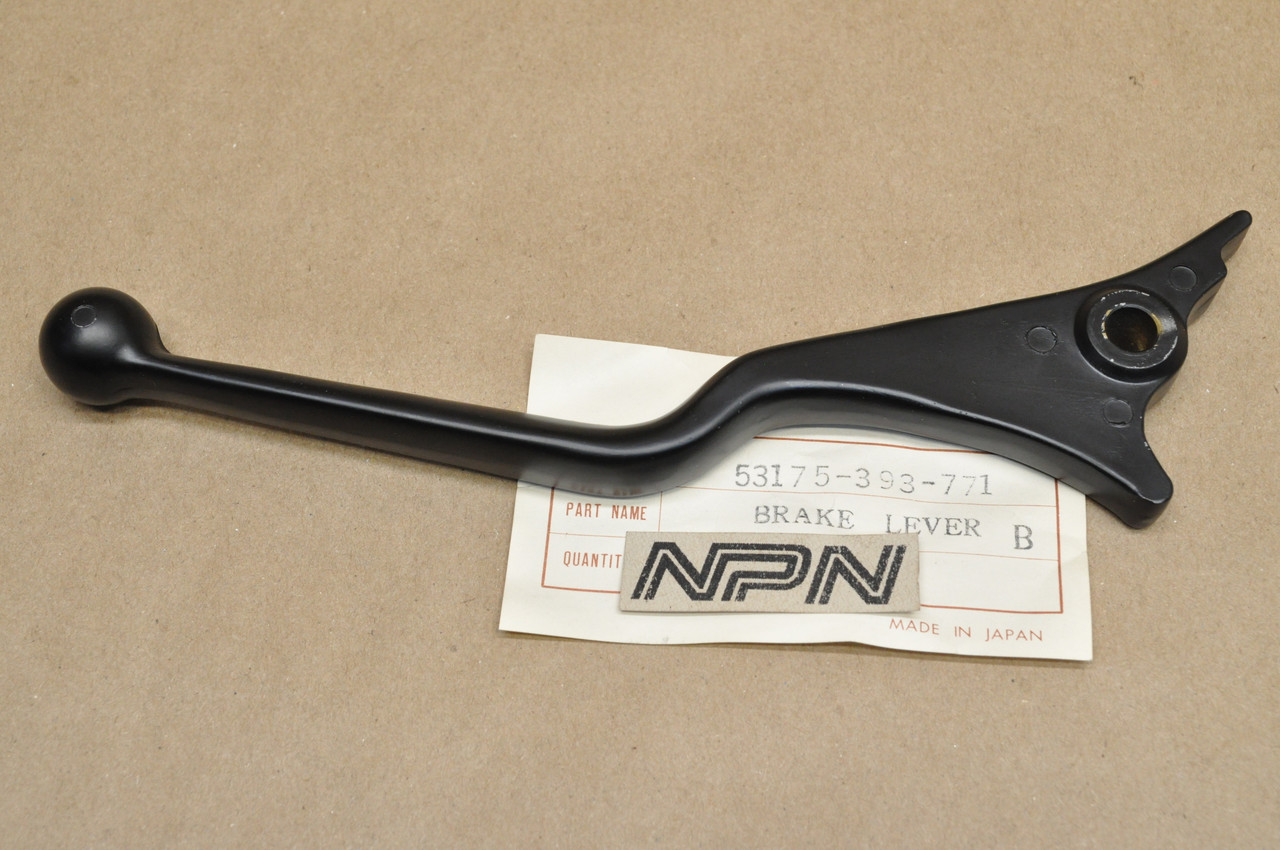 NOS Honda CB400 CB750A CB750 F CX500 Black Right Brake Lever 53175-393-771