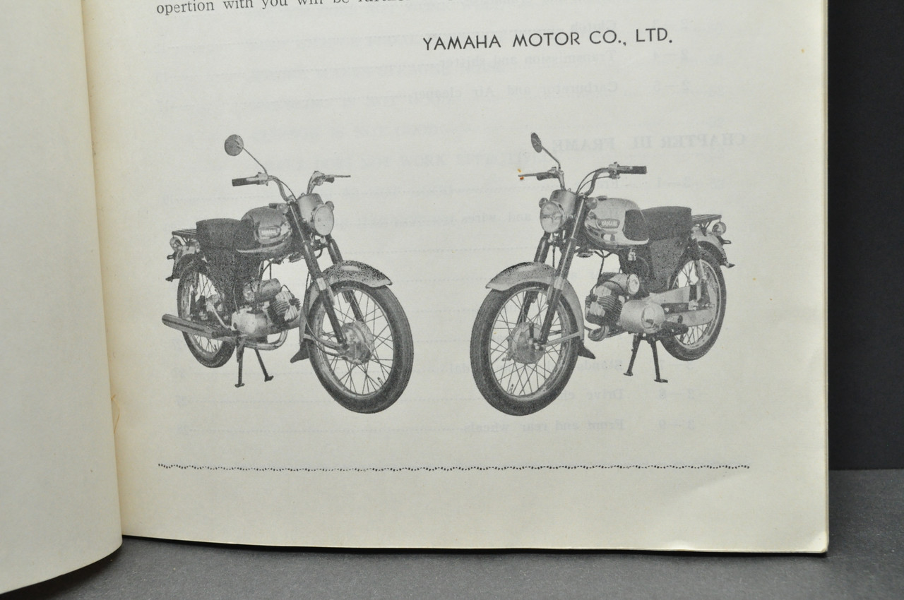 Vintage 1964 Yamaha YG1 YG1K Motorcycle Owners Service Shop Manual