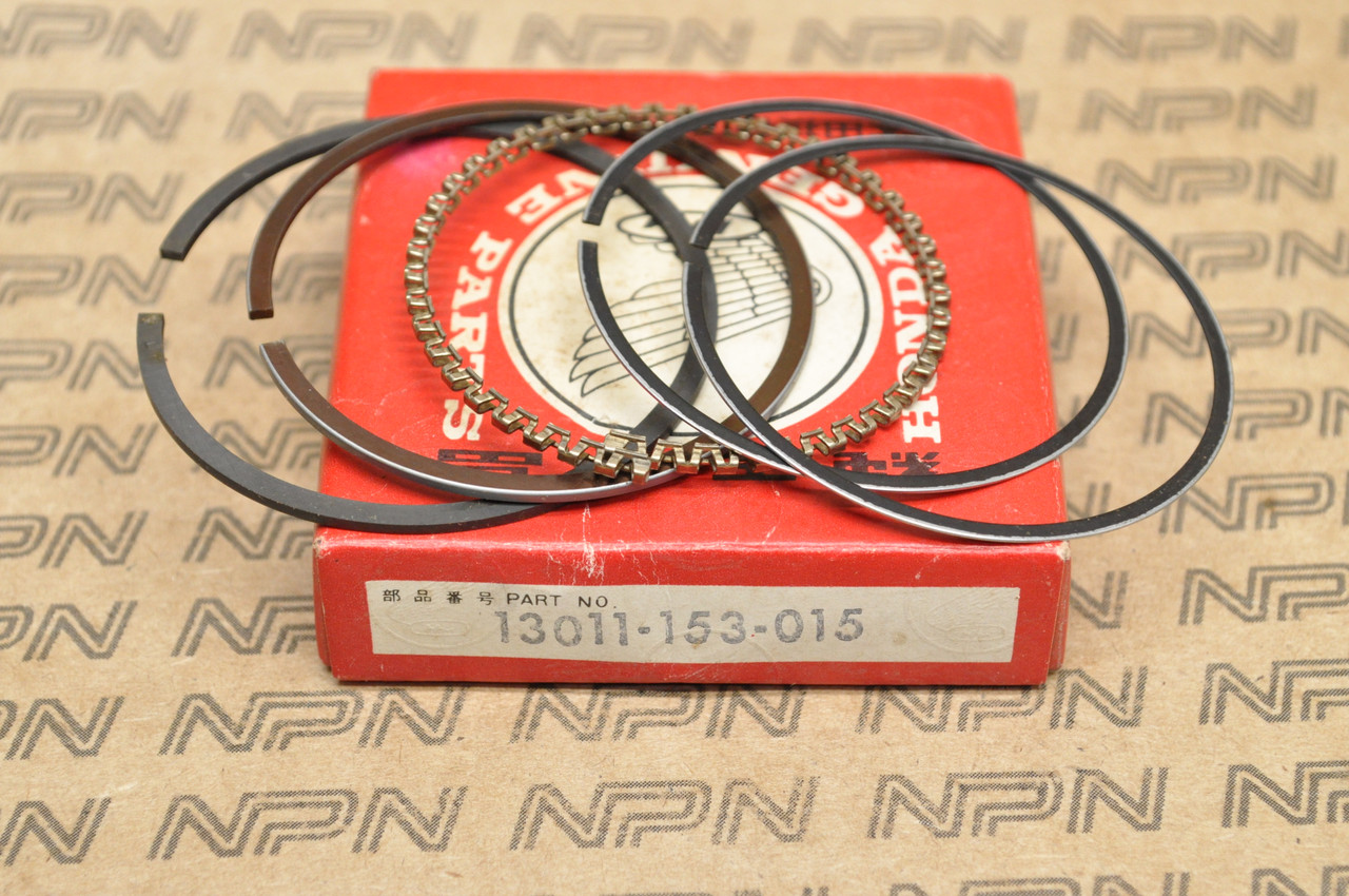NOS Honda 1977-78 XL75 XR75 Standard Size Piston Ring Set 13011-153-015