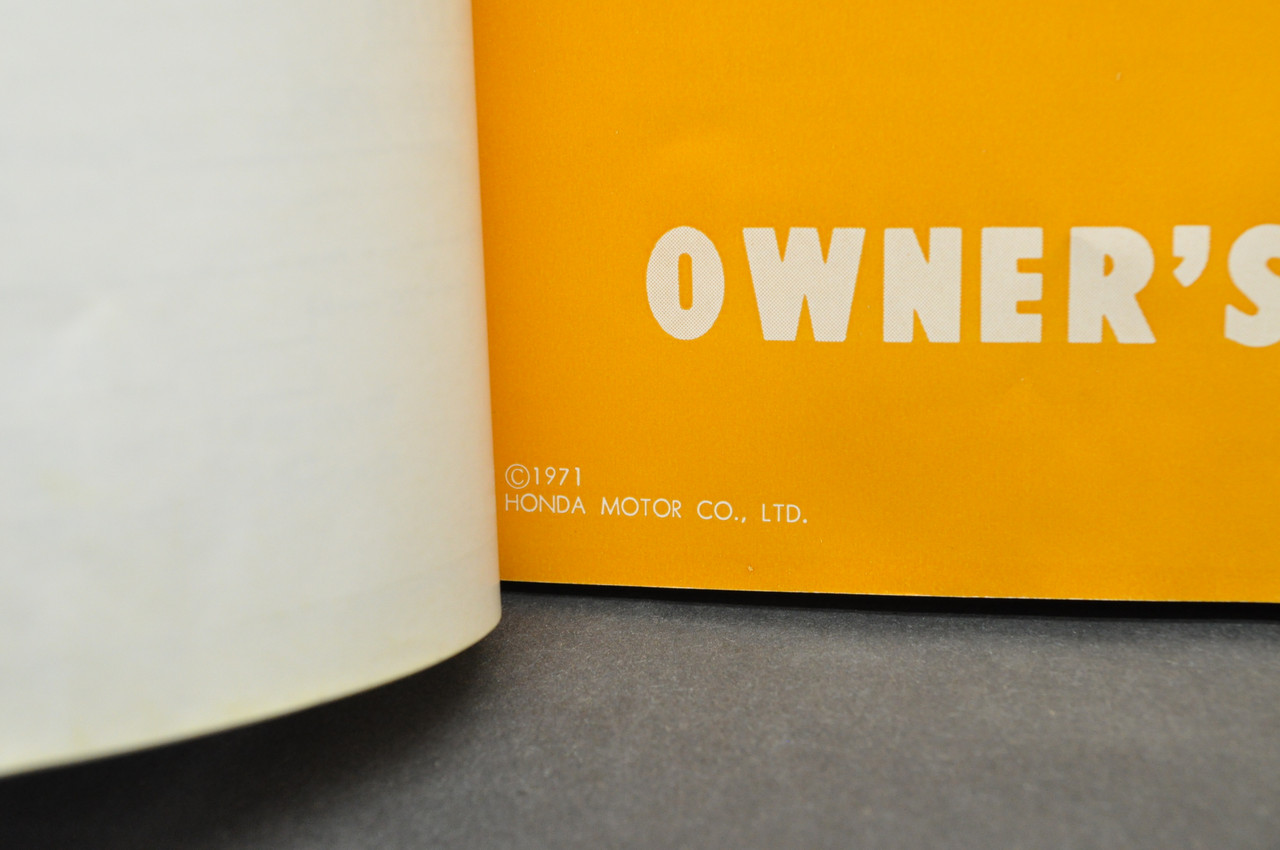 Vintage 1970-1971 Honda CB750 K1 Motorcycle Owners Manual OEM