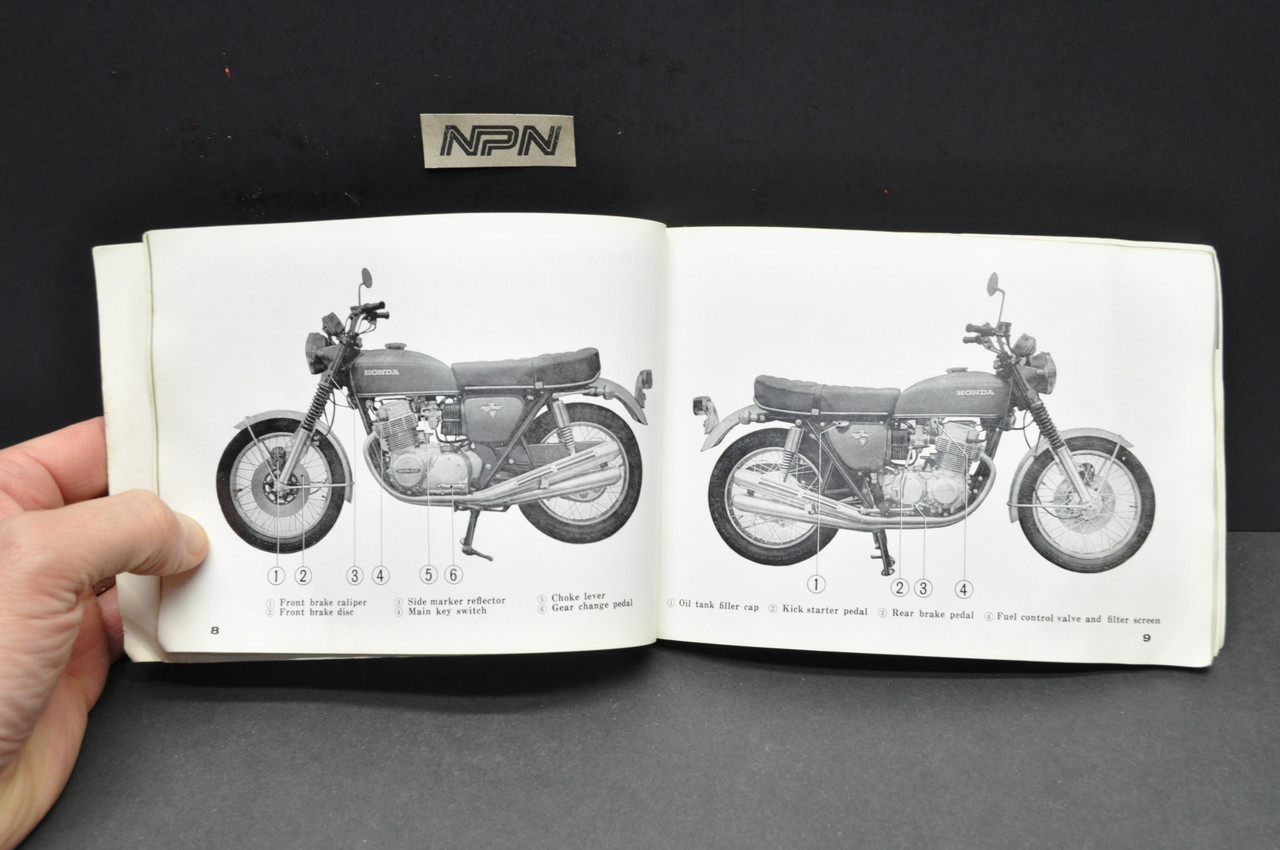 Vintage 1970-1971 Honda CB750 K1 Motorcycle Owners Manual OEM
