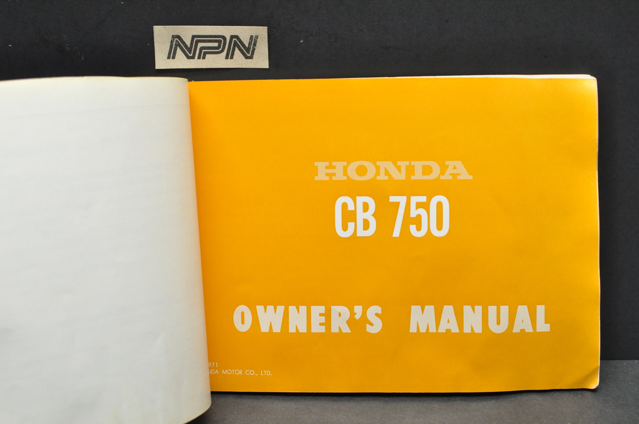 Vintage 1970-1971 Honda CB750 K1 Motorcycle Owners Manual OEM