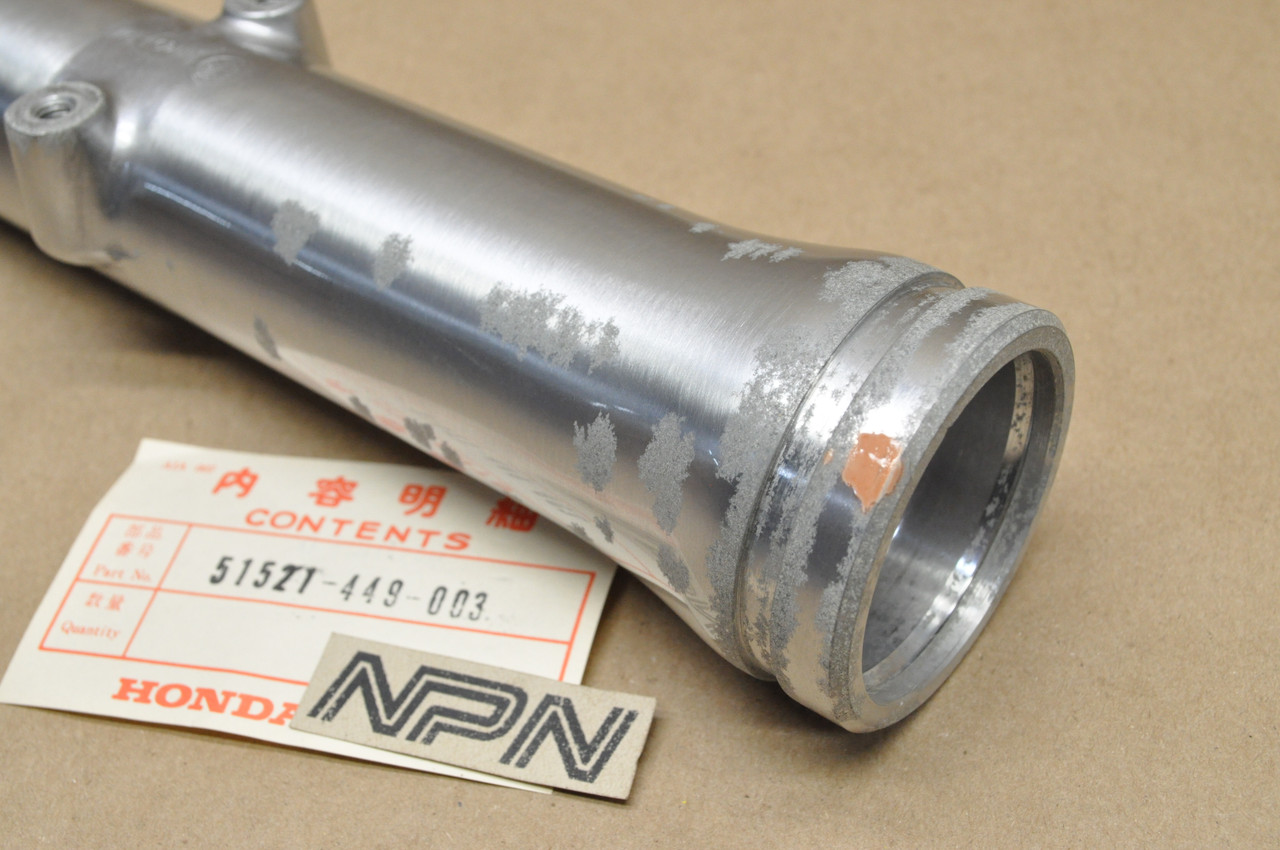 NOS Honda CB400 CM400 CX500 Left Front Fork Lower Case Tube 51521-449-003