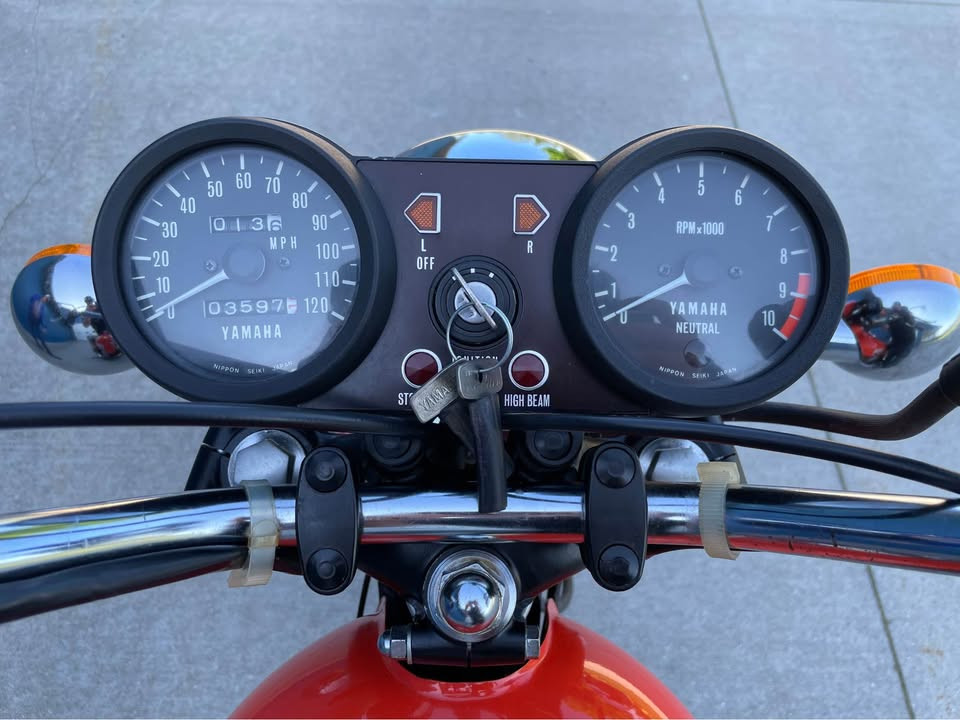 1975 Yamaha RD350 Running Motorcycle Low Mile Gem Unrestored