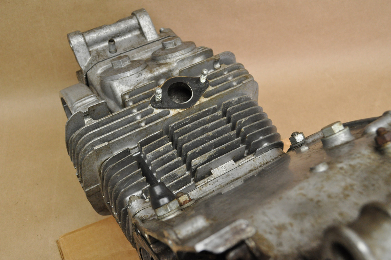 Vtg OEM Honda CL125 A Engine Motor Crank Case Cylinder Head Assy 11200-246-000