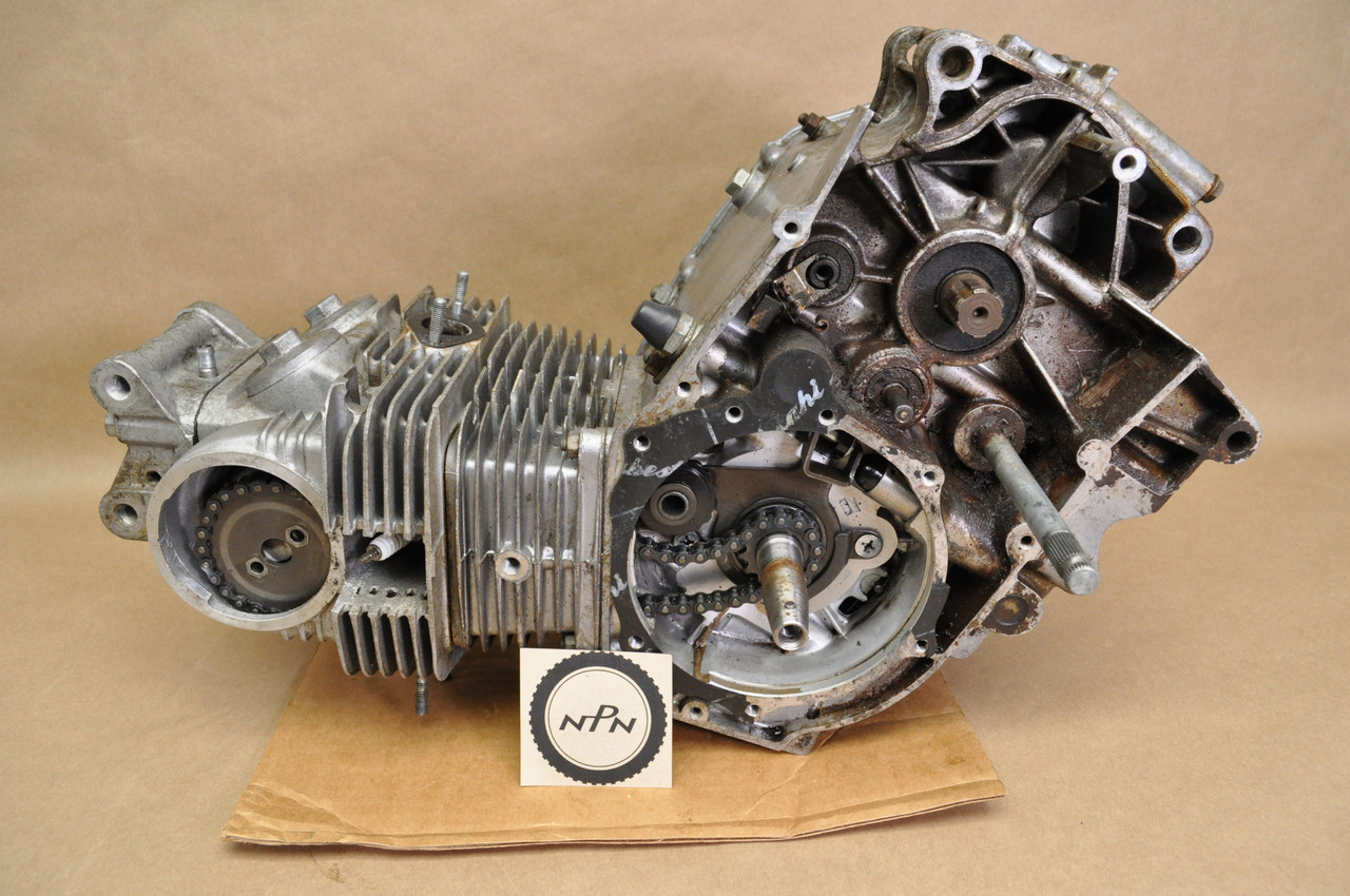 Vtg OEM Honda CL125 A Engine Motor Crank Case Cylinder Head Assy 11200-246-000