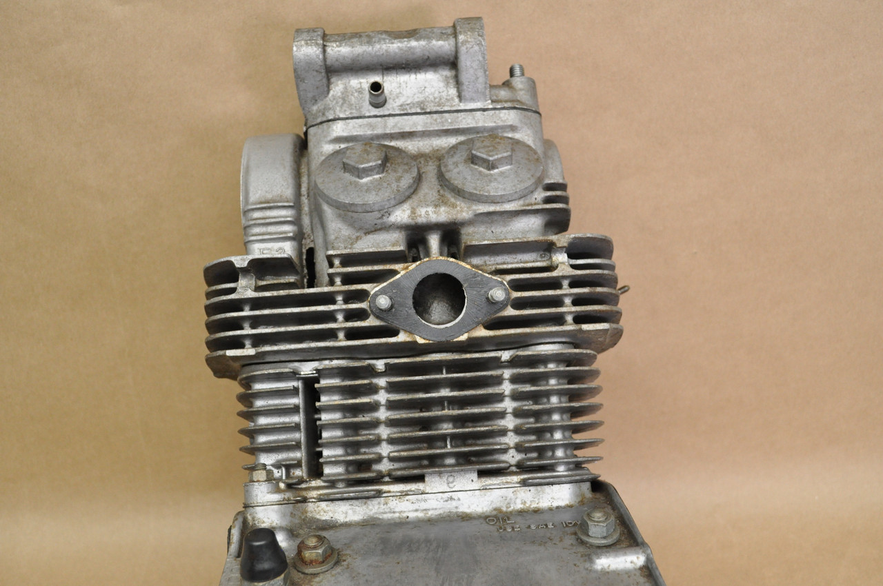 Vtg OEM Honda CL125 A Engine Motor Crank Case Cylinder Head Assy 11200-246-000