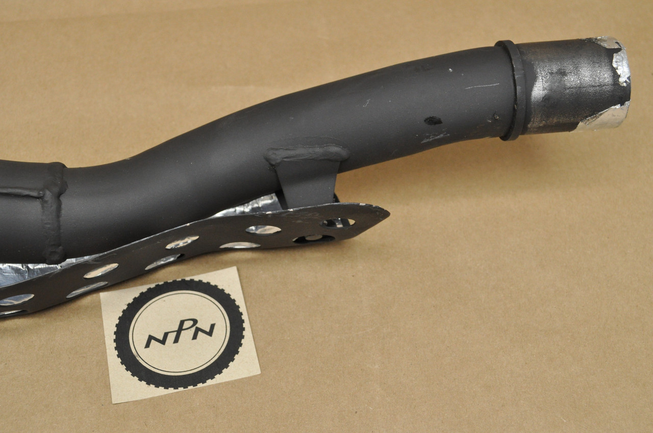 Vtg OEM Honda XR650 L Muffler Exhaust Header Pipe w/ Heat Shield 18320-MY6-670