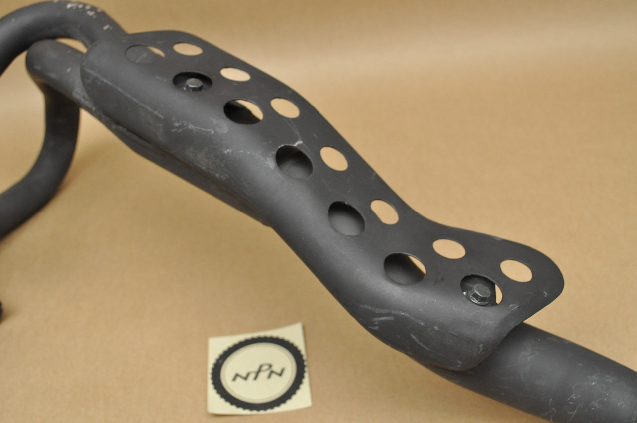 Vtg OEM Honda XR650 L Muffler Exhaust Header Pipe w/ Heat Shield 18320-MY6-670