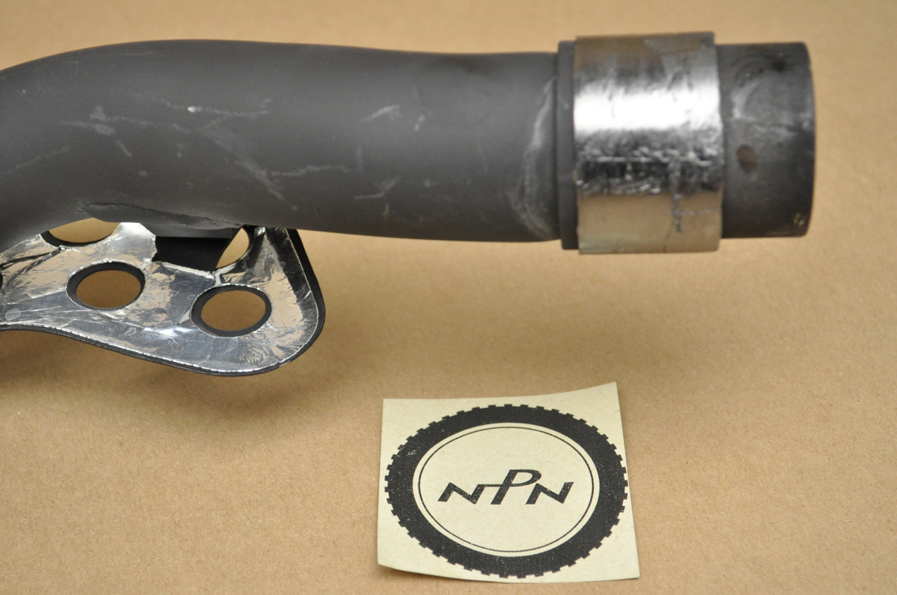 Vtg OEM Honda XR650 L Muffler Exhaust Header Pipe w/ Heat Shield 18320-MY6-670