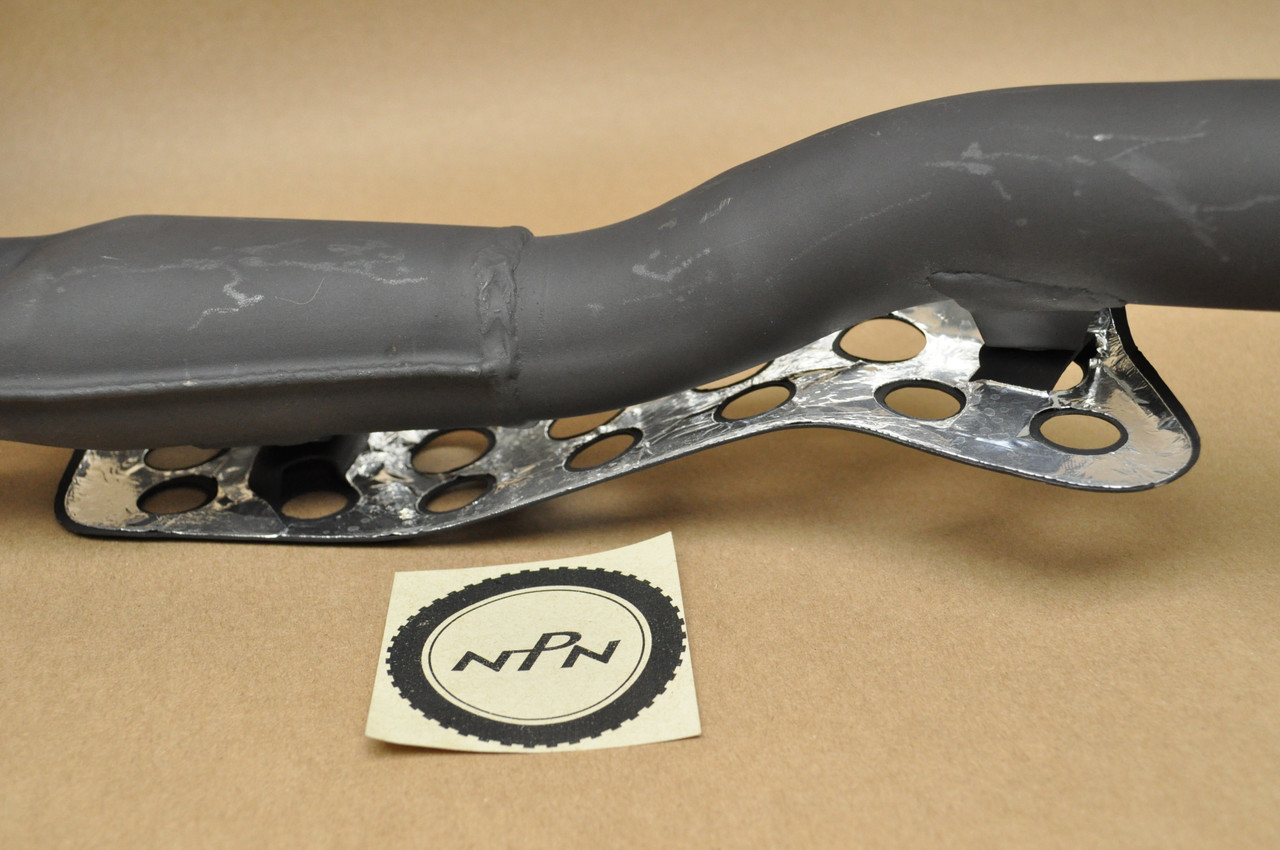 Vtg OEM Honda XR650 L Muffler Exhaust Header Pipe w/ Heat Shield 18320-MY6-670