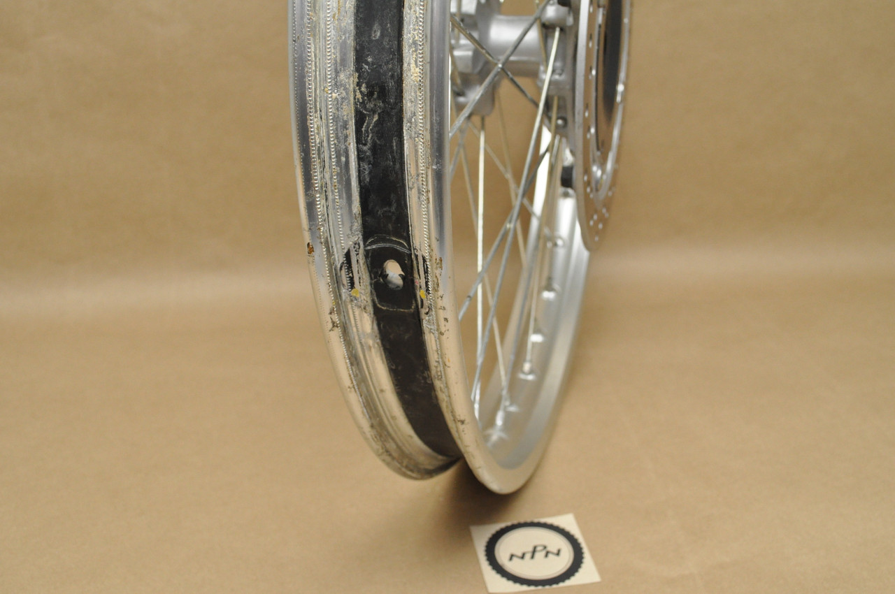 Vtg OEM Honda XR650 L Front Wheel Rim & Hub Assy w/ Brake Disk 44650-MY6-316