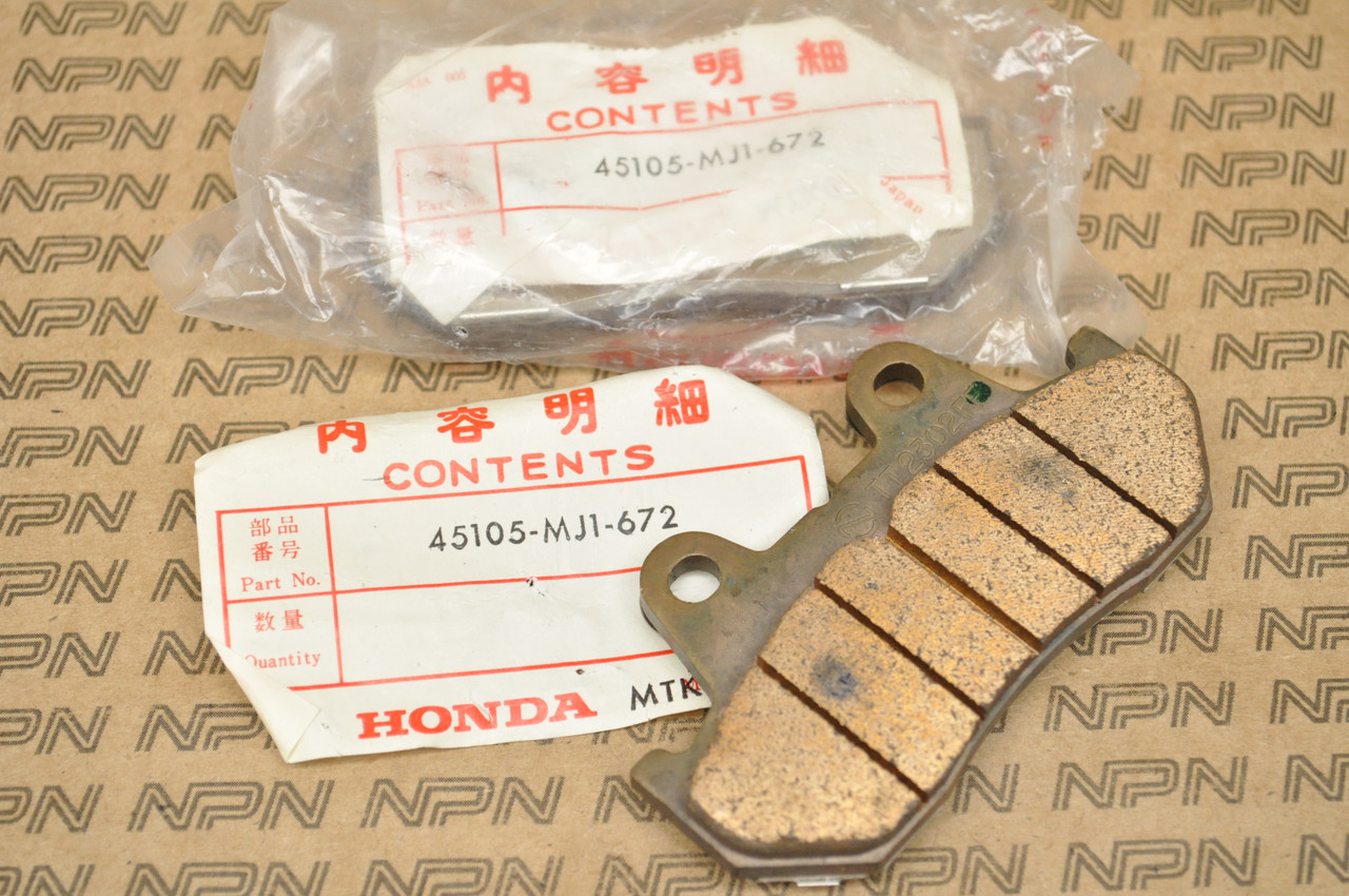 NOS Honda CB700 VF1000 VF1100 VF700 VF750 VT1100 Caliper Brake Pad Set 45105-MJ1-672