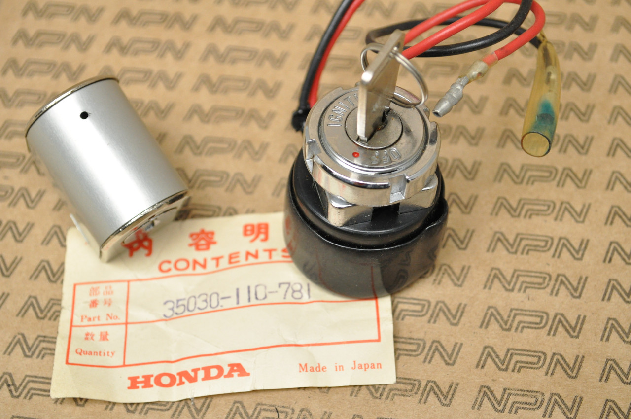 NOS Honda SL100 S125 XL100 Ignition Switch Steering Lock & Key Set 35030-110-781
