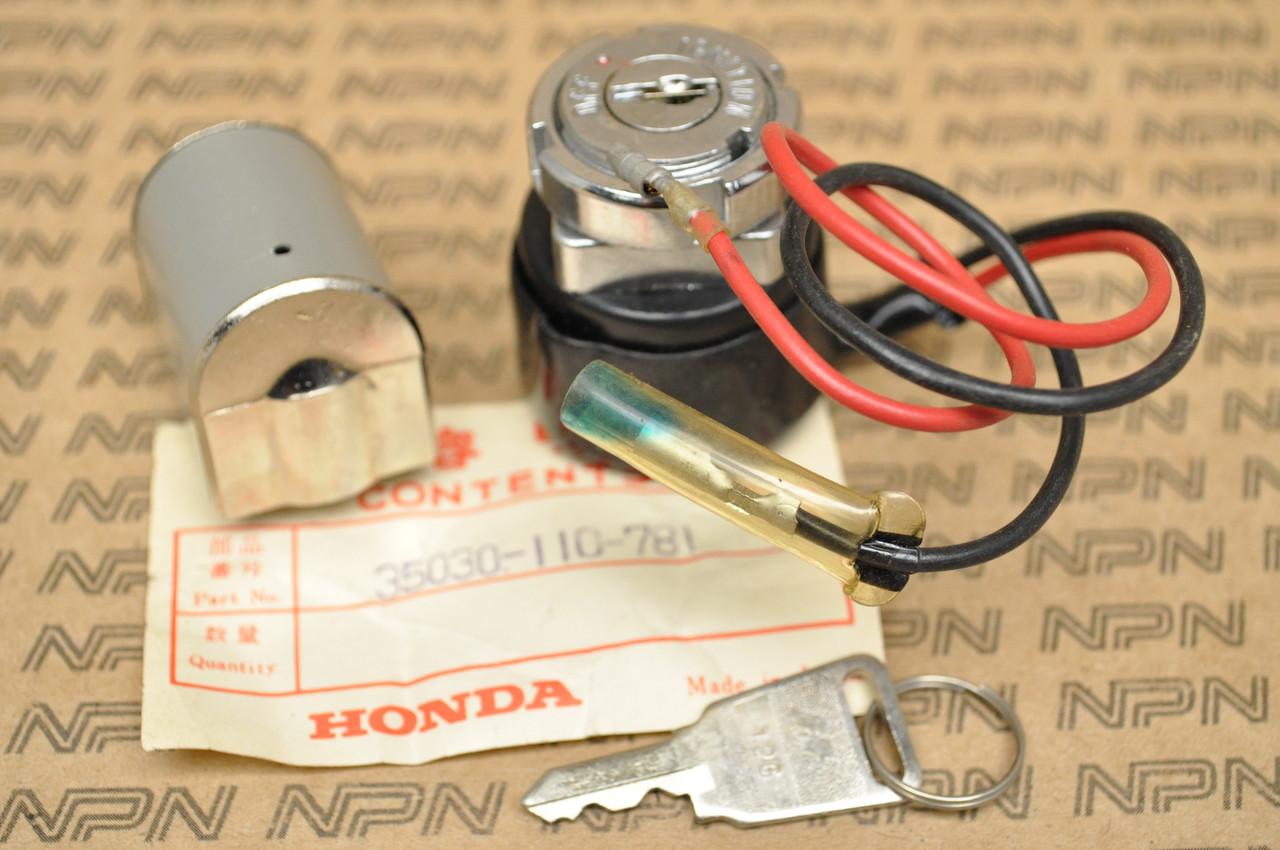 NOS Honda SL100 S125 XL100 Ignition Switch Steering Lock & Key Set 35030-110-781