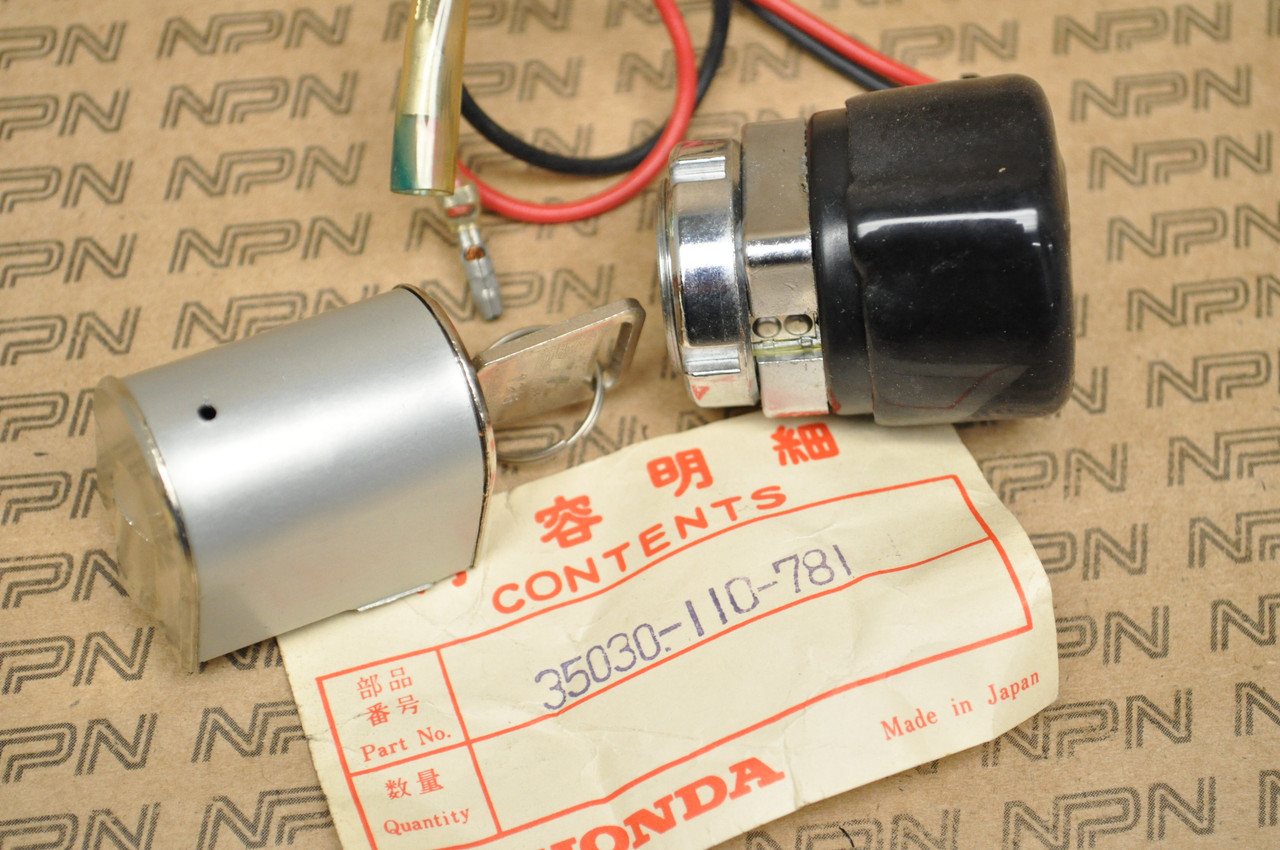 NOS Honda SL100 S125 XL100 Ignition Switch Steering Lock & Key Set 35030-110-781