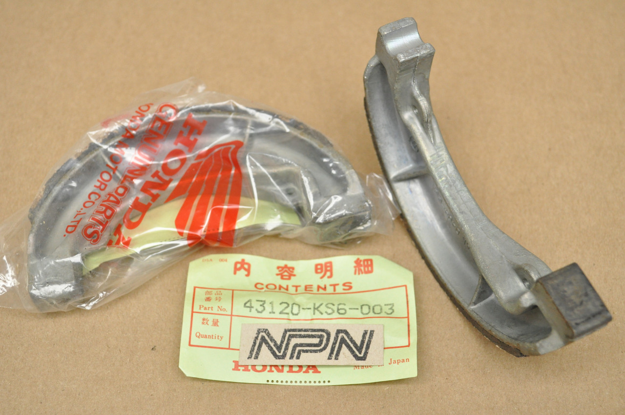 NOS Honda 1986 CR125 R CR250 R CR500 R Brake Shoe Pad Set 43120-KS6-003