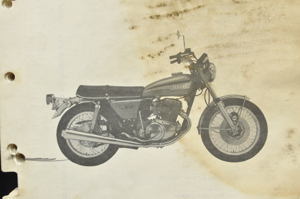 Vintage 1973 Yamaha TX750 Shop Service Manual Repair Maintenance