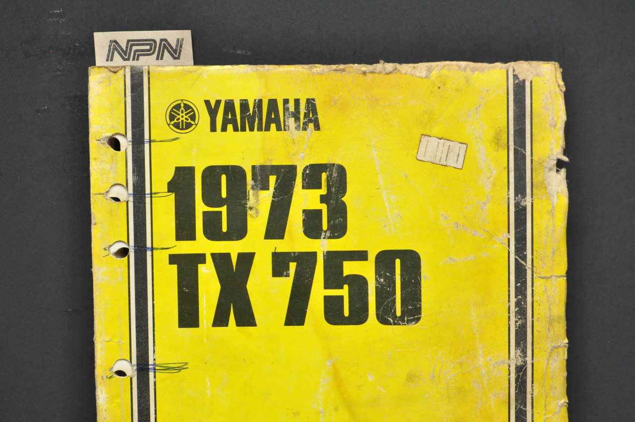 Vintage 1973 Yamaha TX750 Shop Service Manual Repair Maintenance