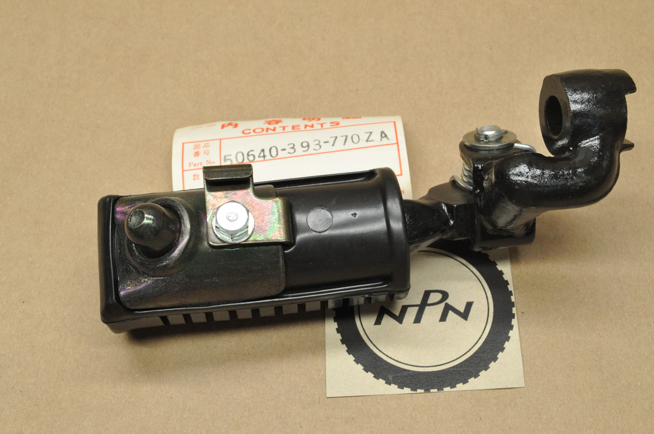 NOS Honda 1977-78 CB750 A Left Side Foot Peg Rest Step Assembly 50640-393-770 ZA