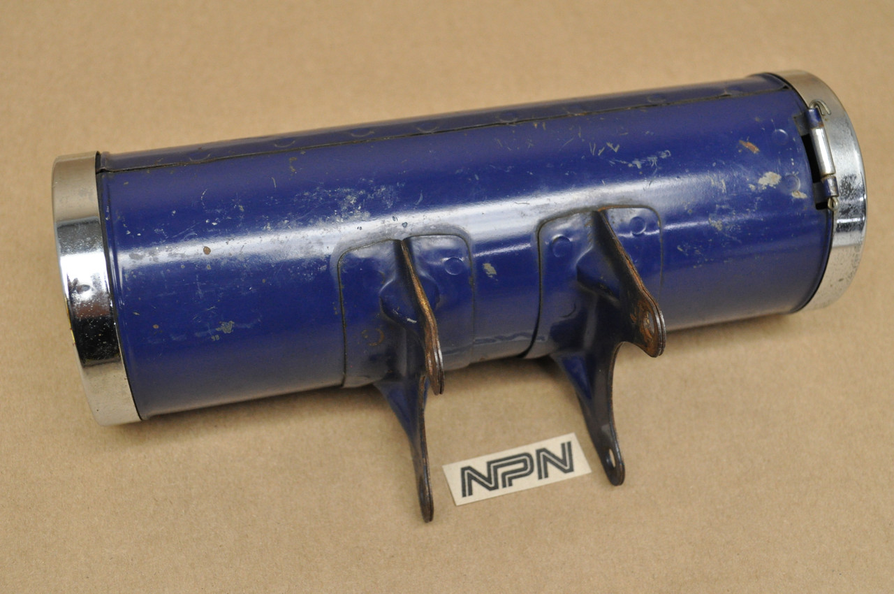 Vintage Used OEM Honda CB160 Blue Tool Box Holder w/ Lid 83500-216-000 Z
