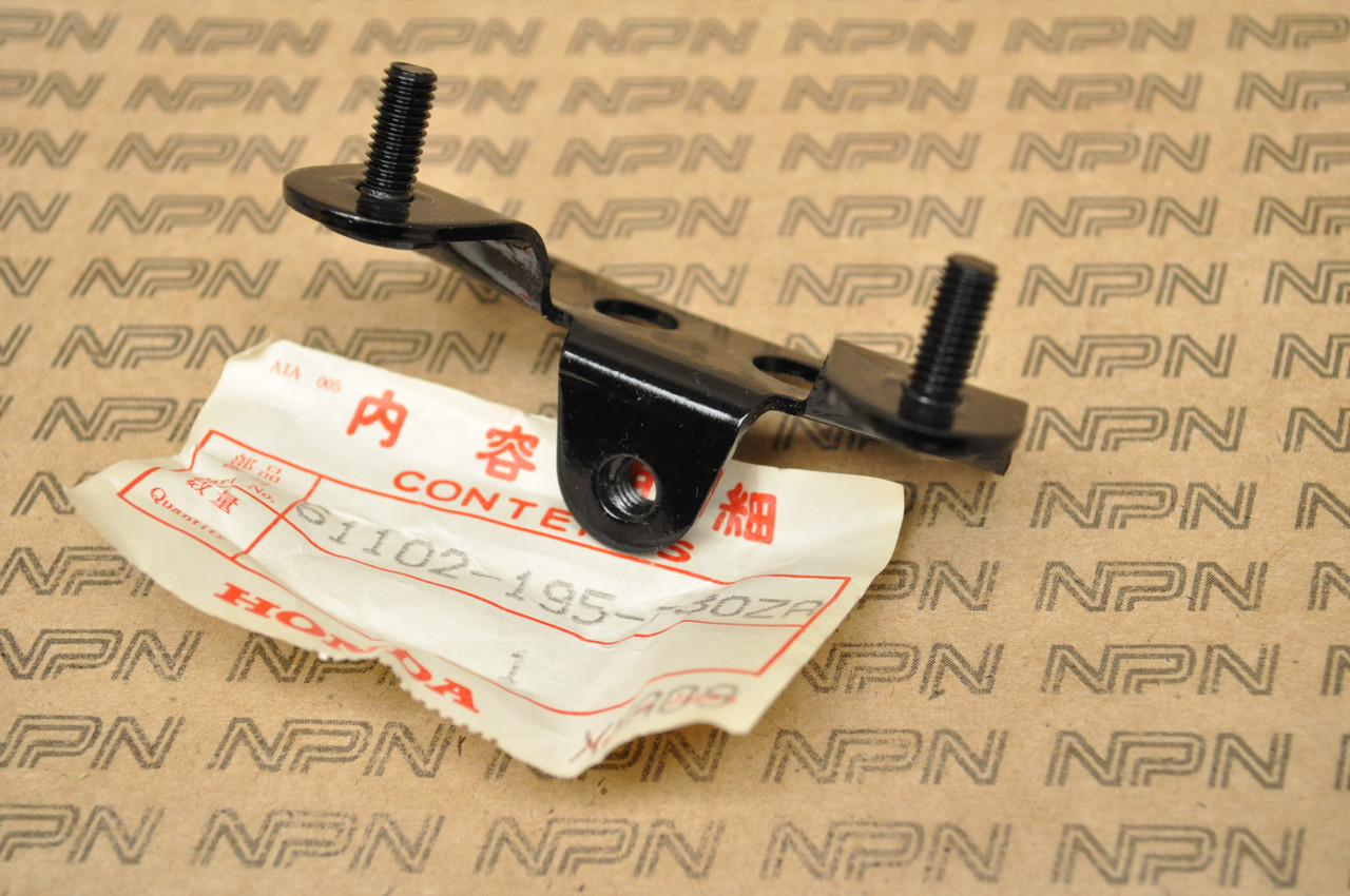 NOS Honda 1983-85 XL80 S 1983-84 XR80 Front Fender Stay Bracket 61102-195-730 ZA