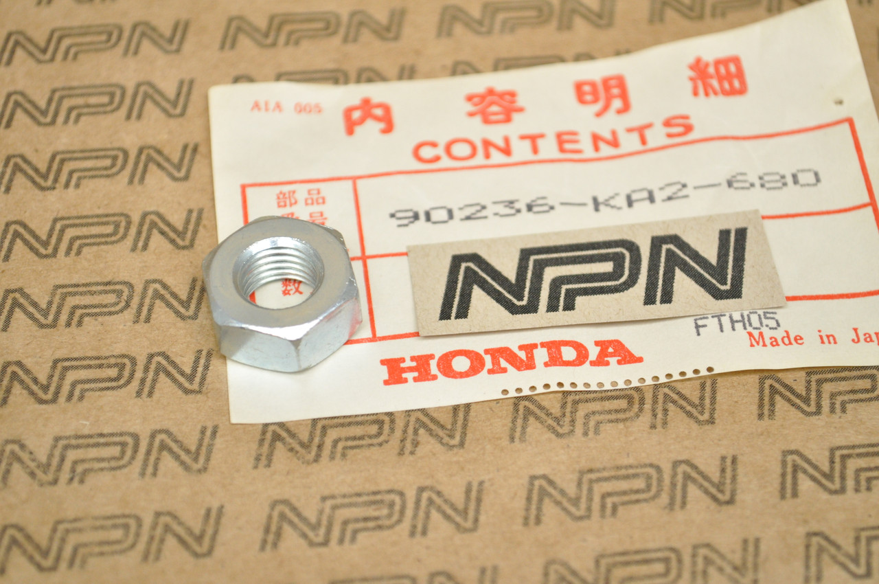 NOS Honda 1985-86 TRX125 Fourtrax 1982-83 XR200 R Knuckle Hex Nut 90236-KA2-680