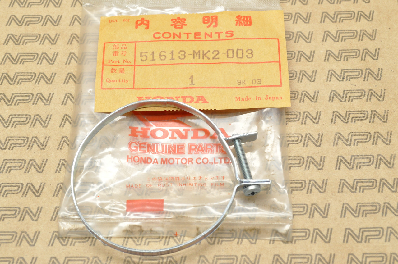 NOS Honda CR250 CR500 XR250 XR350 XR600 Fork Boot Band Clamp 51613-MK2-003
