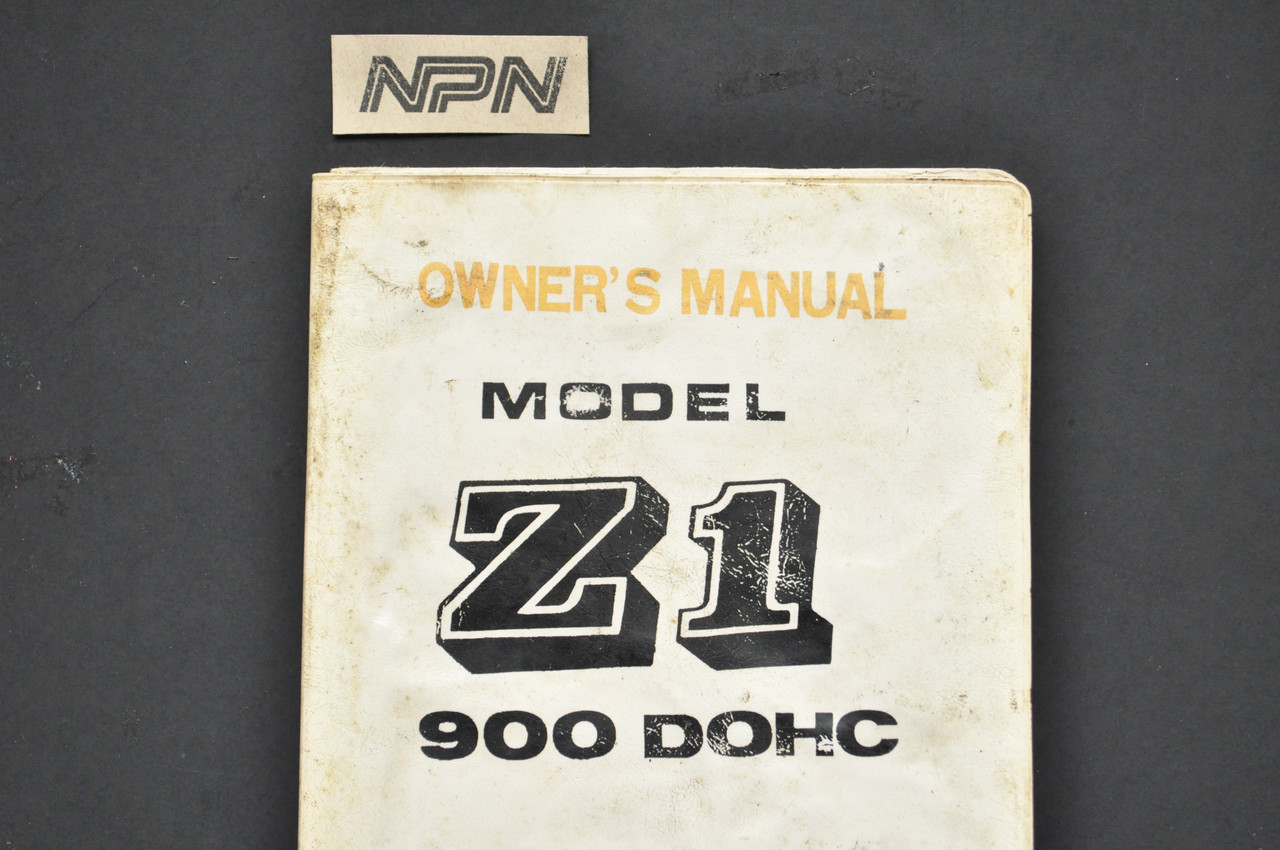 Vintage 1973 Kawasaki Z1 900 DOHC Owners Manual 1972 Print Date