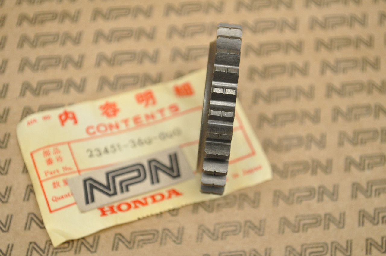 NOS Honda CR125 M Elsinore Counter Shaft 3rd Third Gear 26T 23451-360-000