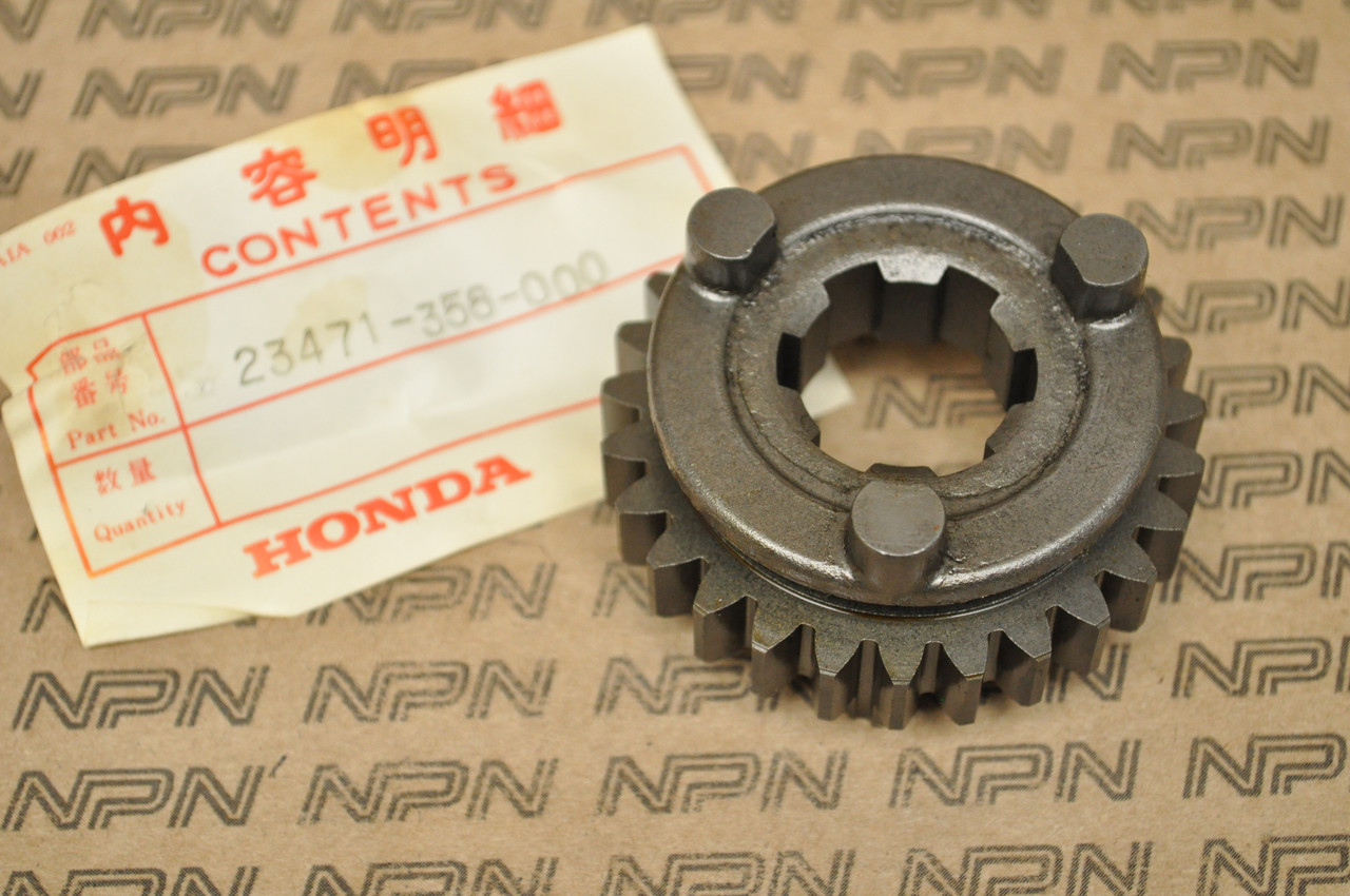 NOS Honda XL350 K0-K1 Counter Shaft Fourth 4th Gear 27T 23471-356-000