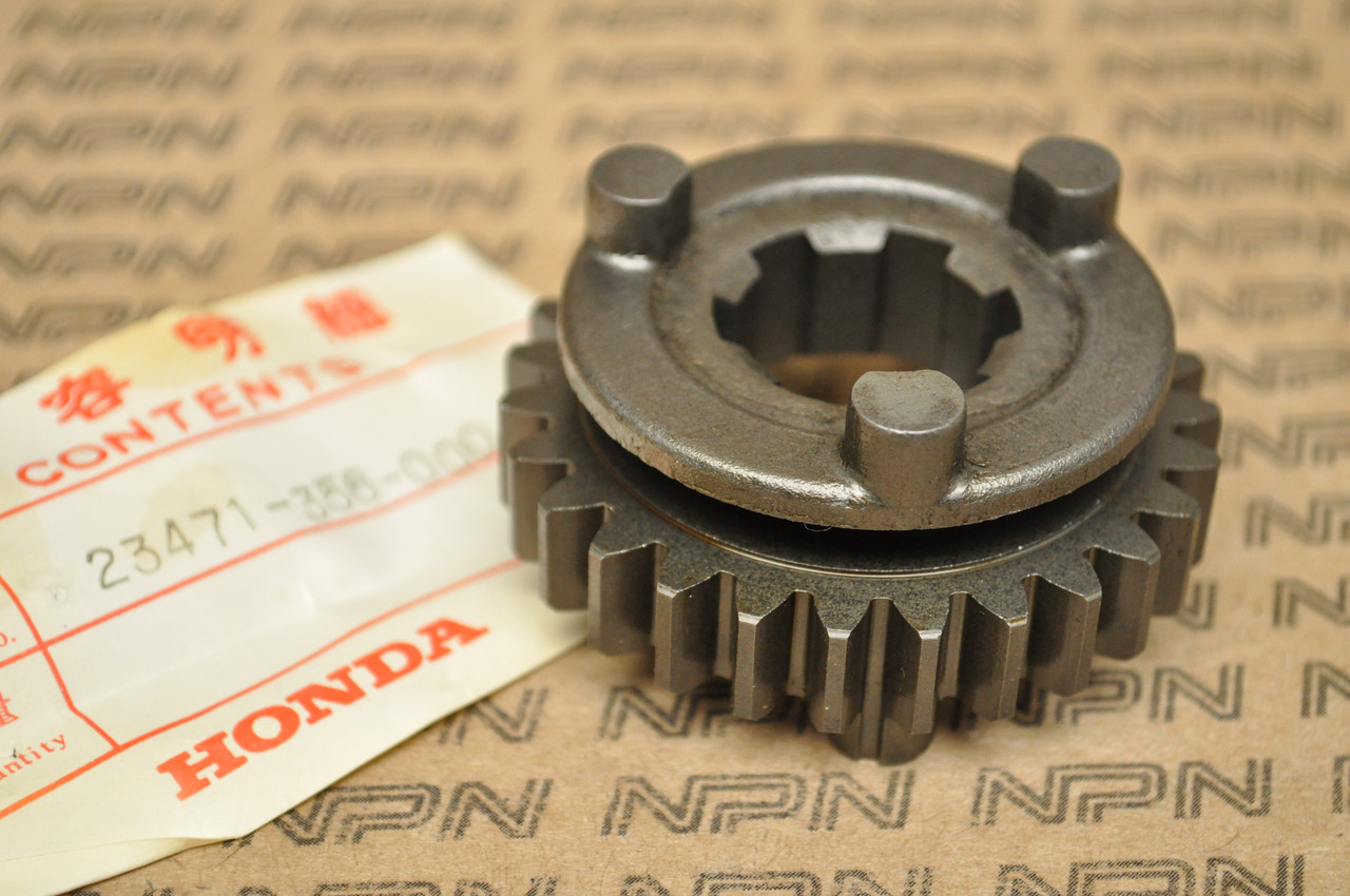 NOS Honda XL350 K0-K1 Counter Shaft Fourth 4th Gear 27T 23471-356-000